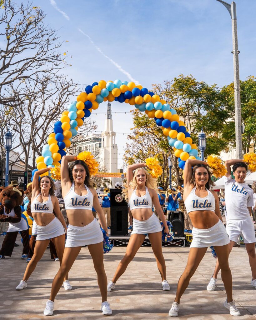 Performers at a Broxton Plaza event